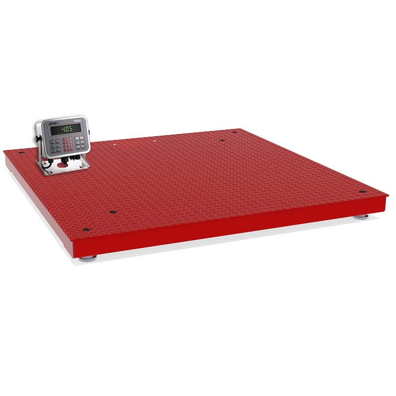 Steel deck floor scale with indicator, from the rental fleet