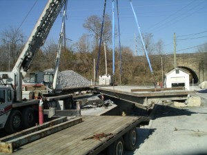 Used Truck Scale Being Moved