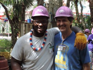 Curt with Co-volunteer at TMI